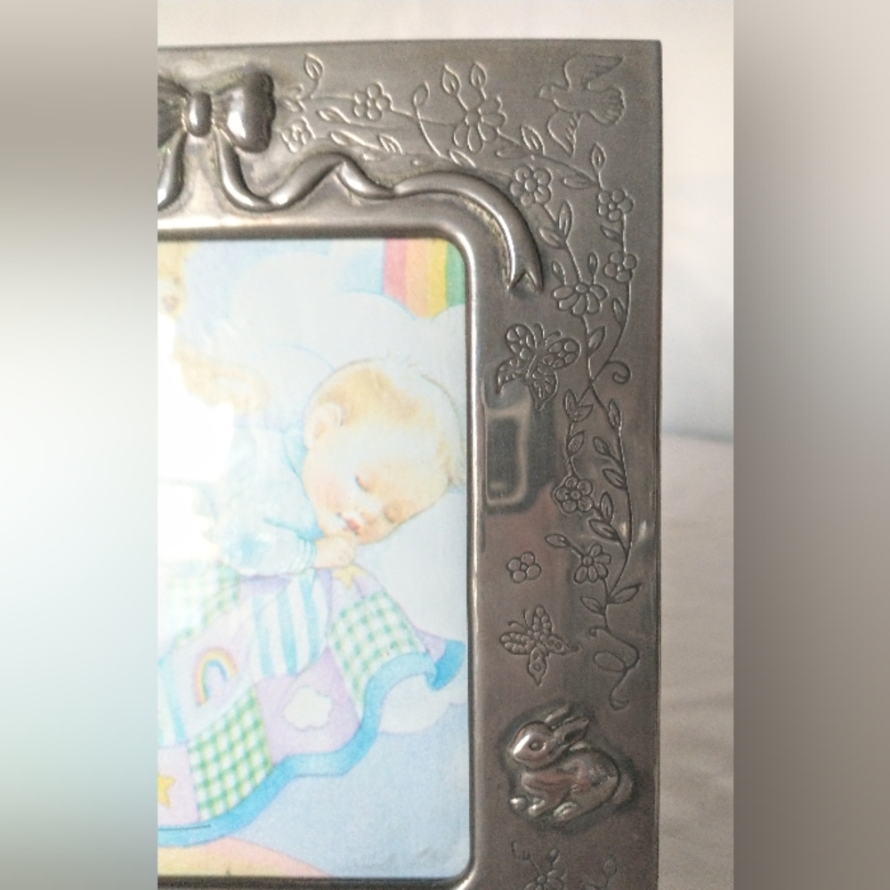 Vintage Silver Baby Theme Frame - Made in Hong Kong - Picture 6 of 9